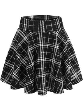 DJT Fashion Black Plaid Skort Size M